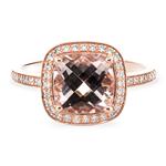 Prima Morganite & Diamond Ring