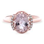 Prima Morganite & Diamond Ring