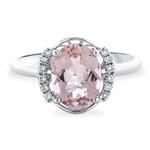 Prima Morganite & Diamond Ring