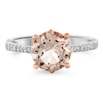 Prima Morganite & Diamond Ring