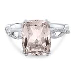 Morganite & Diamond Ring