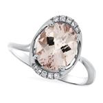 Prima Morganite & Diamond Ring