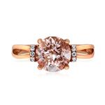 Prima Morganite & Diamond Ring