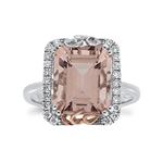 Prima Morganite & Diamond Ring