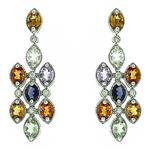 Prima Multi Color & Diamond Earrings