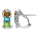 Prima Multi Color & Diamond Earrings