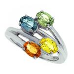 Prima Multi Sapphire Ring