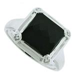 Prima Onyx & Diamond Ring