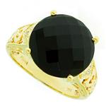 Prima Onyx & Diamond Ring