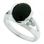 Prima Onyx & Diamond Ring