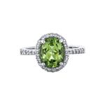 Prima Peridot & Diamond Ring 