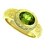 Prima Peridot & Diamond Ring