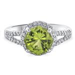 Prima Peridot & Diamond Ring