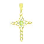 Prima Peridot & Diamond Cross