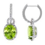 Prima Peridot & Diamond Earrings