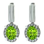 Prima Peridot & Diamond Earrings