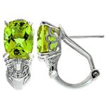 Prima Peridot & Diamond Earrings