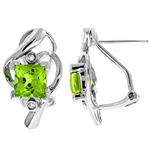 Prima Peridot & Diamond Earrings