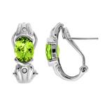 Prima Peridot & Diamond Earrings