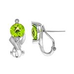 Prima Peridot & Diamond Earrings