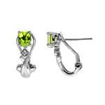 Prima Peridot & Diamond Earrings