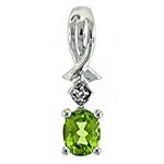 Prima Peridot & Diamond Pendant