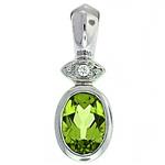 Prima Peridot & Diamond Pendant