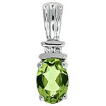 Prima Peridot & Diamond Pendant