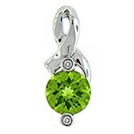 Prima Peridot & Diamond Pendant