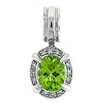 Prima Peridot & Diamond Pendant