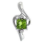 Prima Peridot & Diamond Pendant