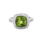 Prima Peridot & Diamond Ring