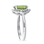 Peridot & Diamond Ring