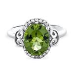 Prima Peridot & Diamond Ring