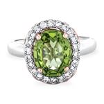 Prima Peridot & Diamond Ring