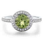 Prima Peridot & Diamond Ring