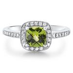 Prima Peridot & Diamond Ring