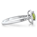 Peridot & Diamond Ring