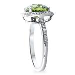 Peridot & Diamond Ring