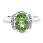 Prima Peridot & Diamond Ring