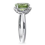 Peridot & Diamond Ring