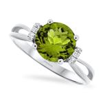 Prima Peridot & Diamond Ring