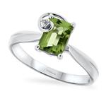 Prima Peridot & Diamond Ring