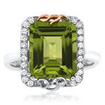 Prima Peridot & Diamond Ring