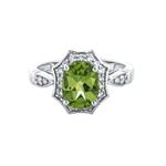 Prima Peridot & Diamond Ring