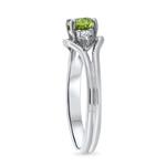 Peridot & Diamond Ring