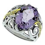 Prima Pink Amethyst & Diamond Ring