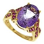 Prima Pink Amethyst And Pink Sapphire Ring