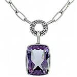 Prima Pink Amethyst & Diamond Necklace