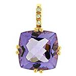 Prima Pink Amethyst & Diamond Pendant